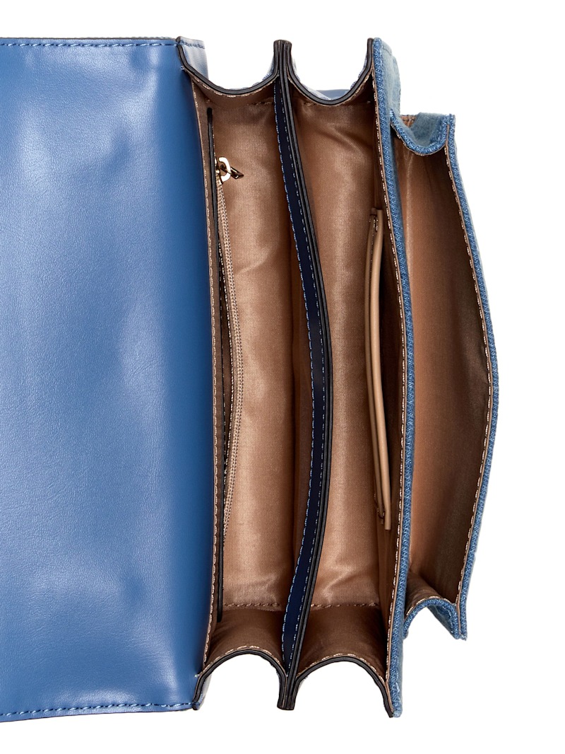 Beryln Denim Convertible Crossbody | GUESS Factory Ca