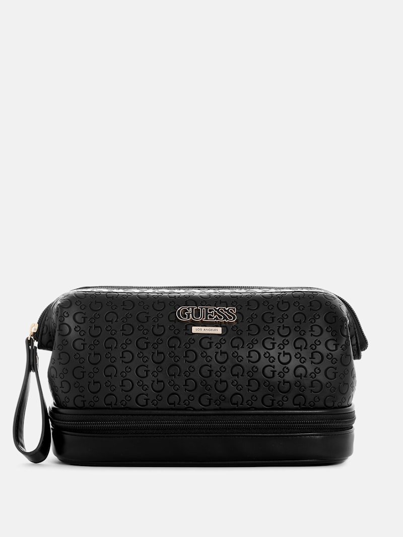 Charlestown Logo Bottom-Zip Toiletry Bag | GUESS Factory