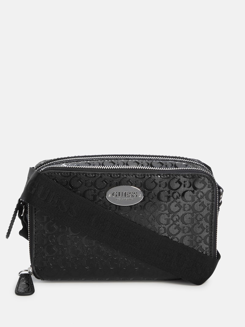 Haddington Mini Double-Zip Crossbody | GUESS Factory Ca