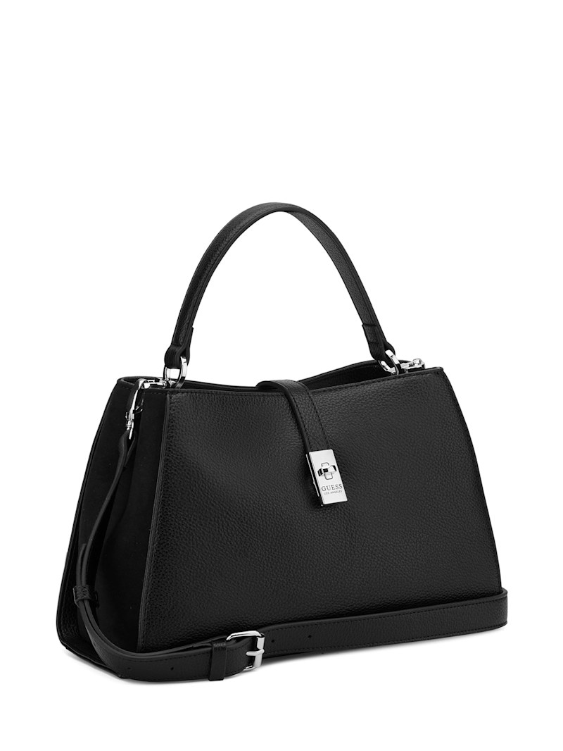 19個 Trio-Try-iT クレン＆ルナ クレバテス Rudie Embossed Logo Satchel | GUESS Factory