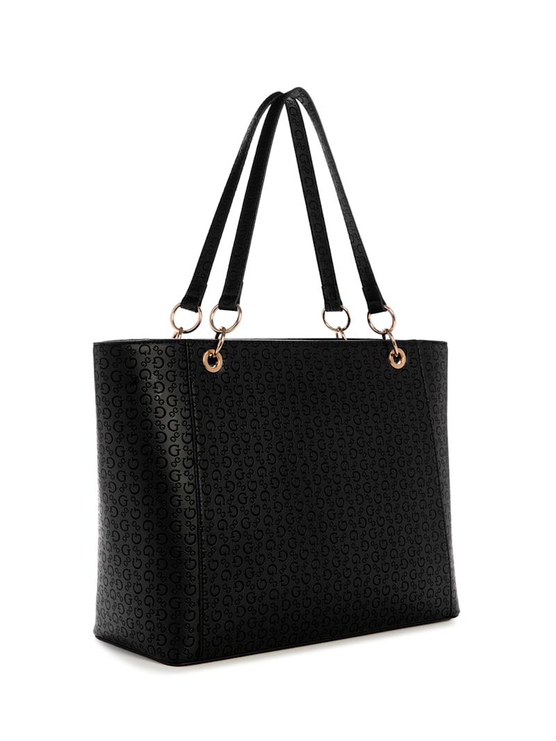 Zakaria Debossed Logo Tote | GUESS Factory Ca