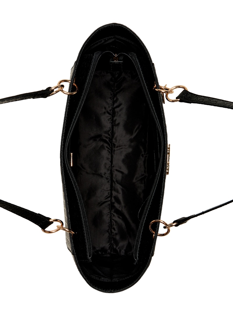 Zakaria Debossed Logo Tote | GUESS Factory