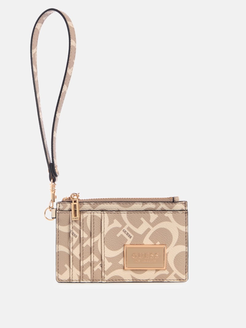Abree G Logo Card Case Wristlet | GUESS Factory Ca
