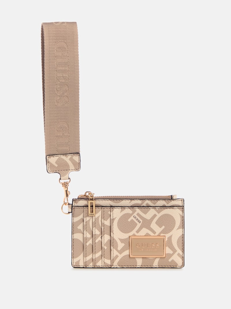 Abree G Logo Card Case Wristlet | GUESS Factory