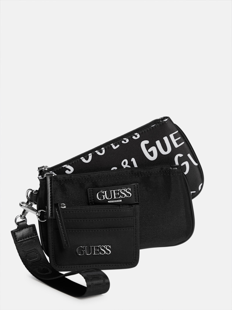 3-Piece Wristlet Pouch Set | GUESS Factory