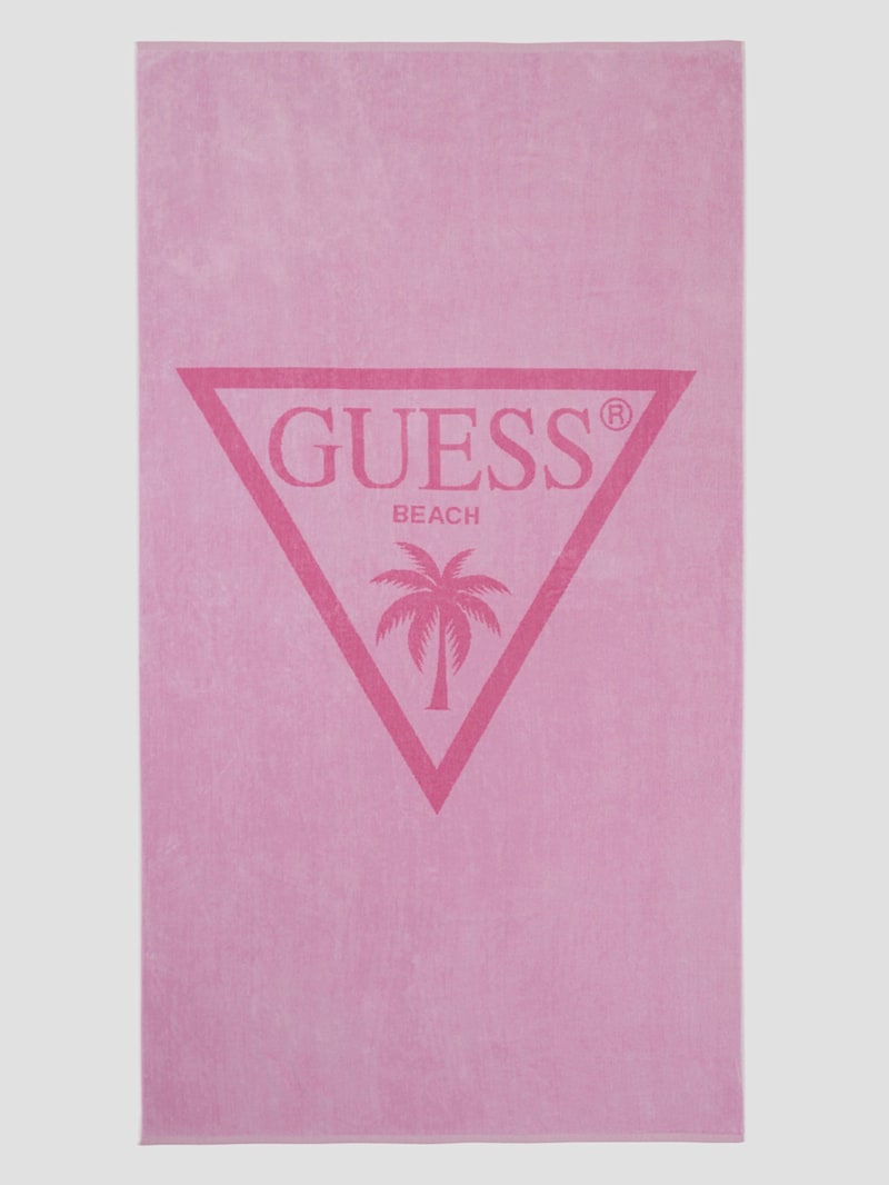 Palm Triangle Logo Beach Towel | GUESS