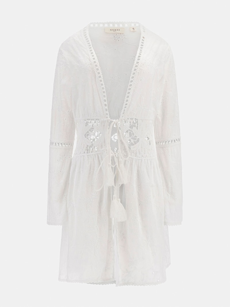 小物 kim Embroidered Cotton Kimono | GUESS