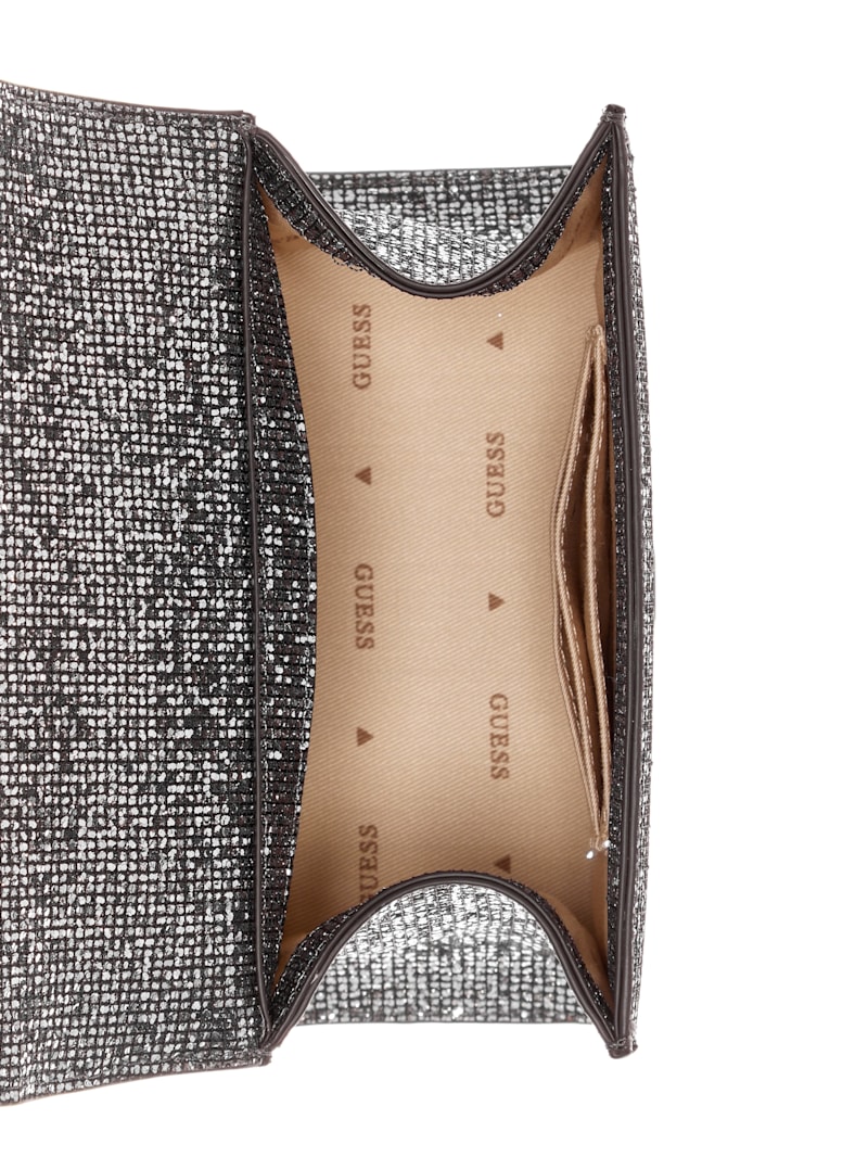 【GUESS ゲス】ZALINA GLITTER ミニトップショルダーバッグ Zalina Rhinestone Mini Shoulder Bag | GUESS