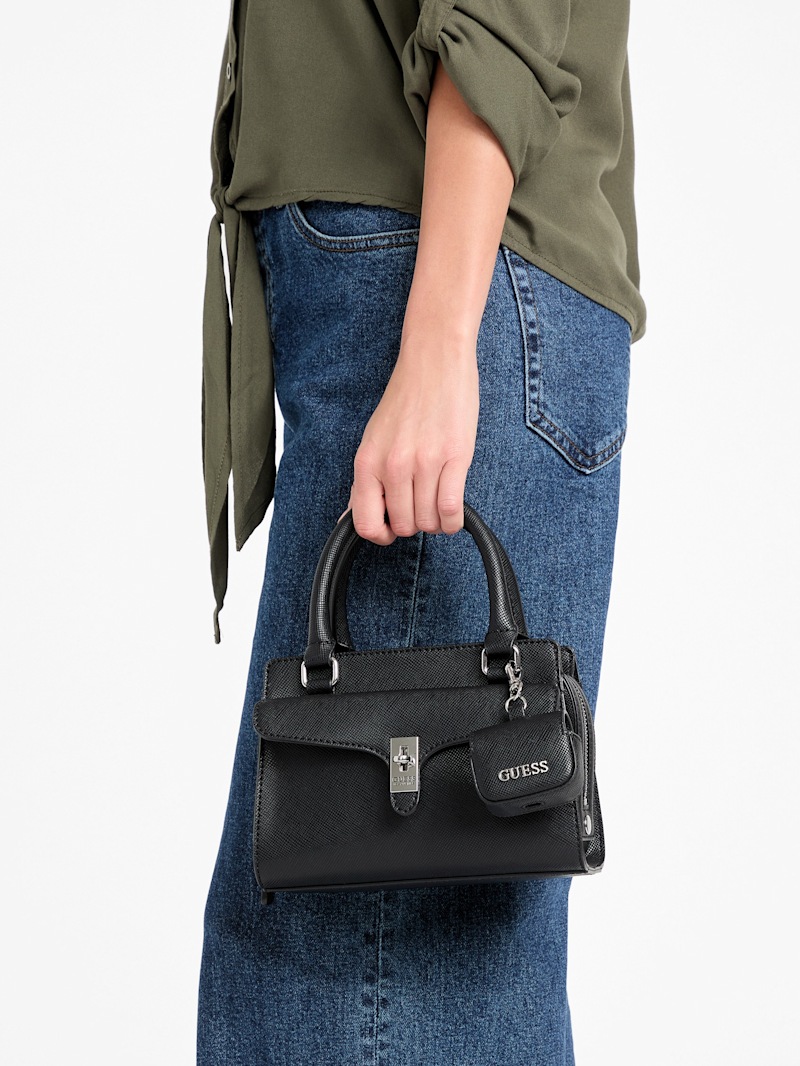 ★HERVE★ [Exclusive]SATCHEL BAG MINI_2COLORS Merava Leather Mini Satchel | Marciano