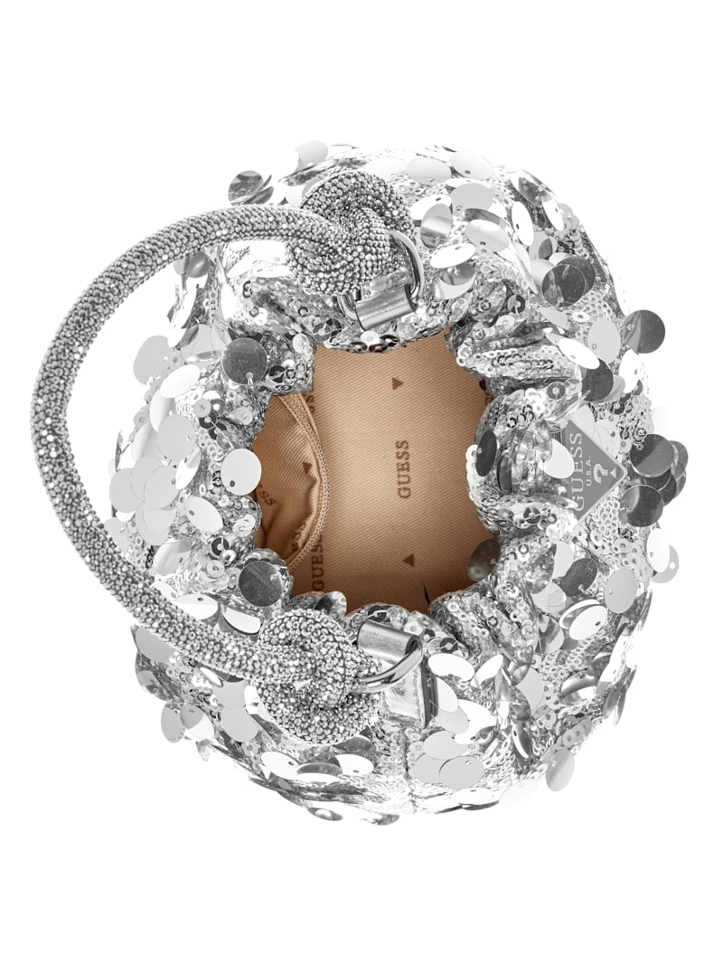 Holiday Shine Top-Handle Pouch | GUESS
