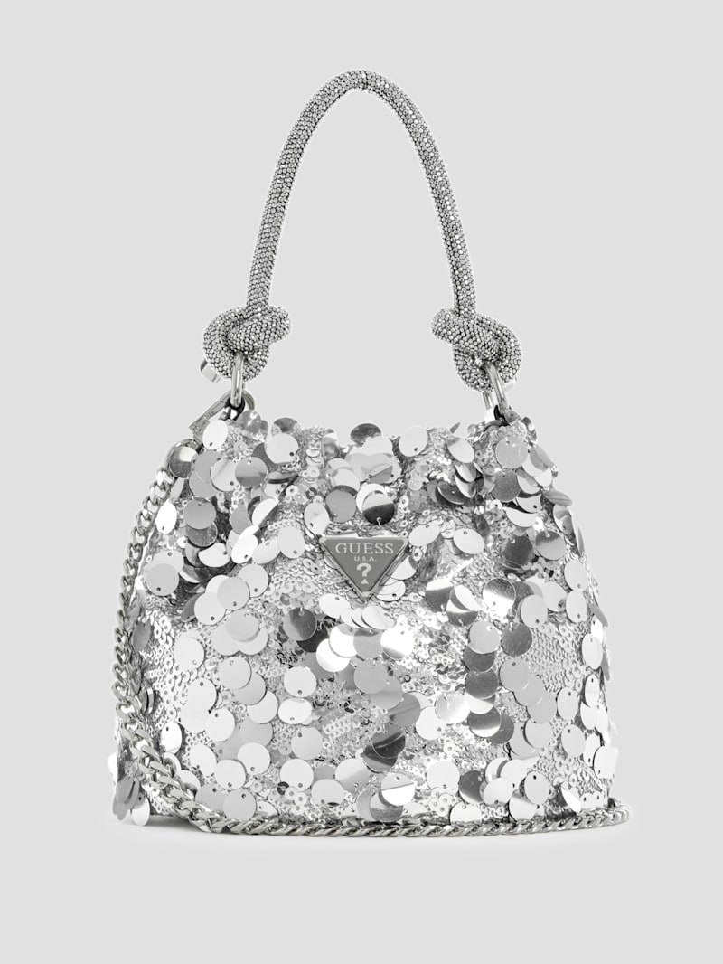 Holiday Shine Top-Handle Pouch | GUESS