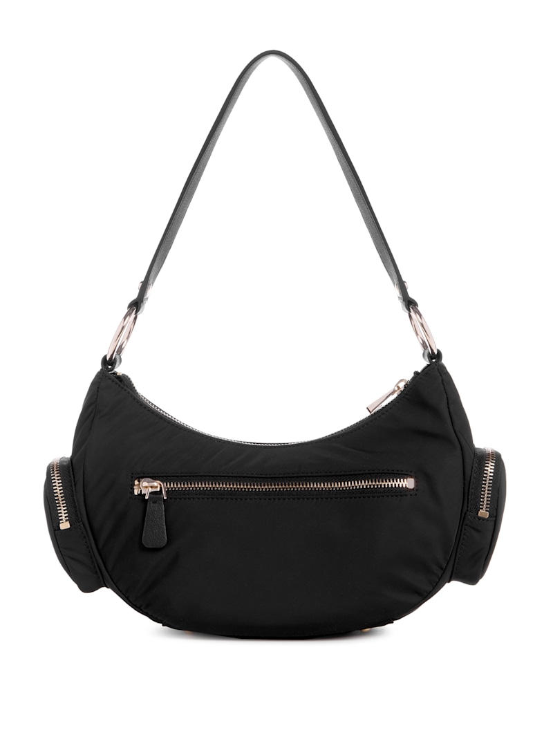 ショルダーバッグ・ポシェット Guess GEMMA GEMMA Chain Mini Shoulder Bag HP1A3A51 GUESS Eco Gemma Mini Top Zip Shoulder Bag, Black: Handbags
