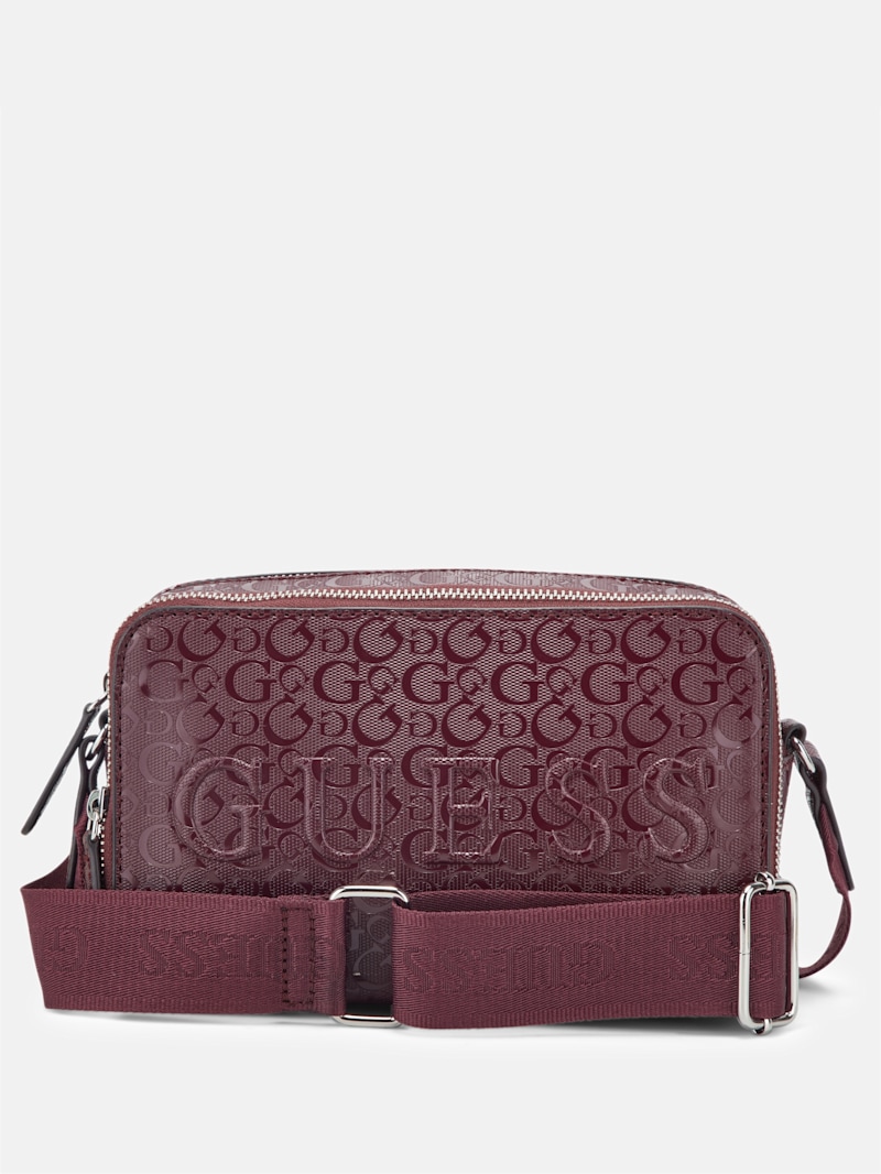 Haddington Mini Double-Zip Crossbody | GUESS Factory