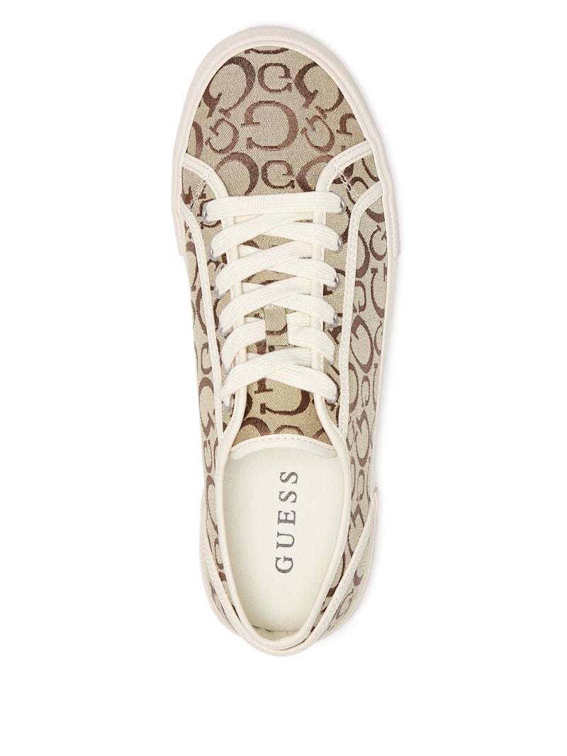 【Siluana Avolio】春夏ジャケット #38 Selyo Logo Jacquard Low-Top Sneakers | GUESS Factory Ca