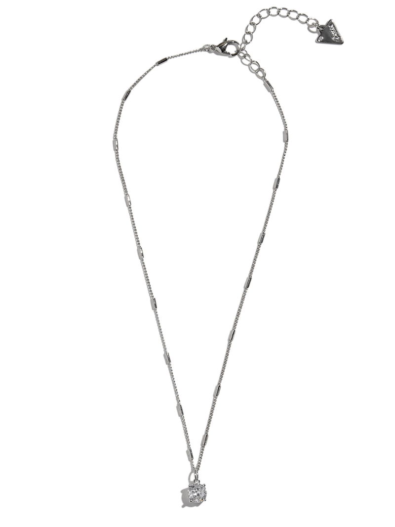 Cubic Zirconia Pendant Necklace | GUESS Factory Ca