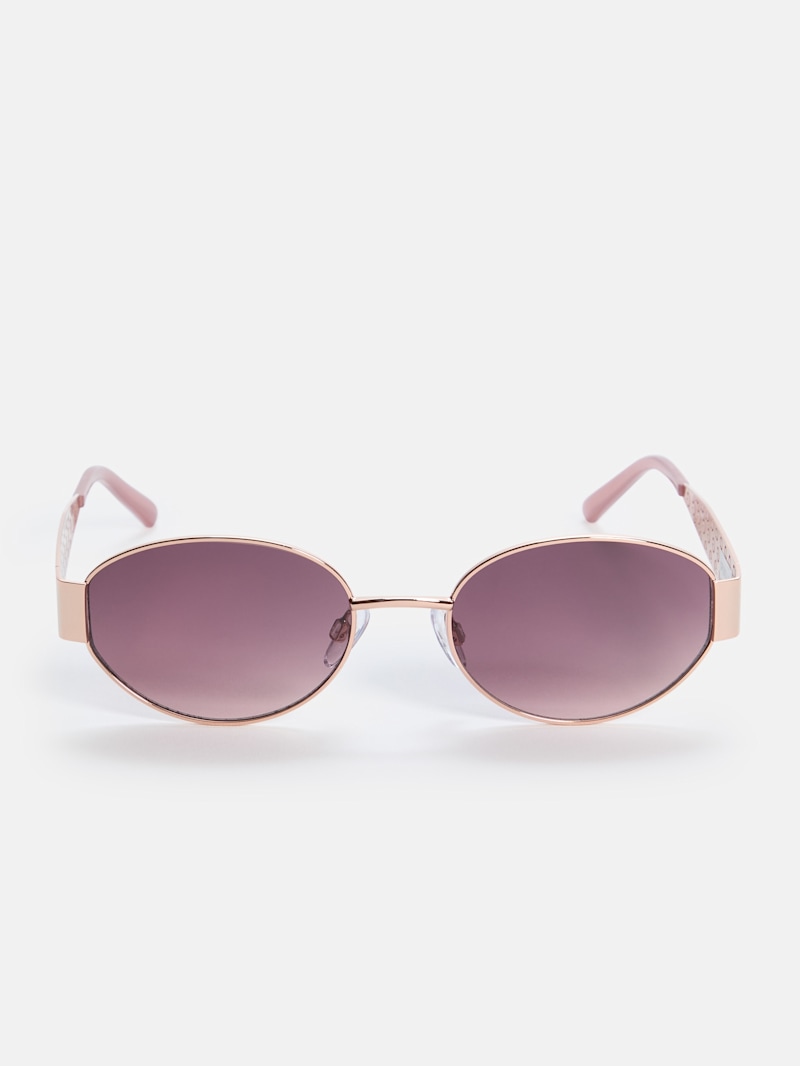 Narrow Oval Logo Sunglasses | GUESS Factory Ca
