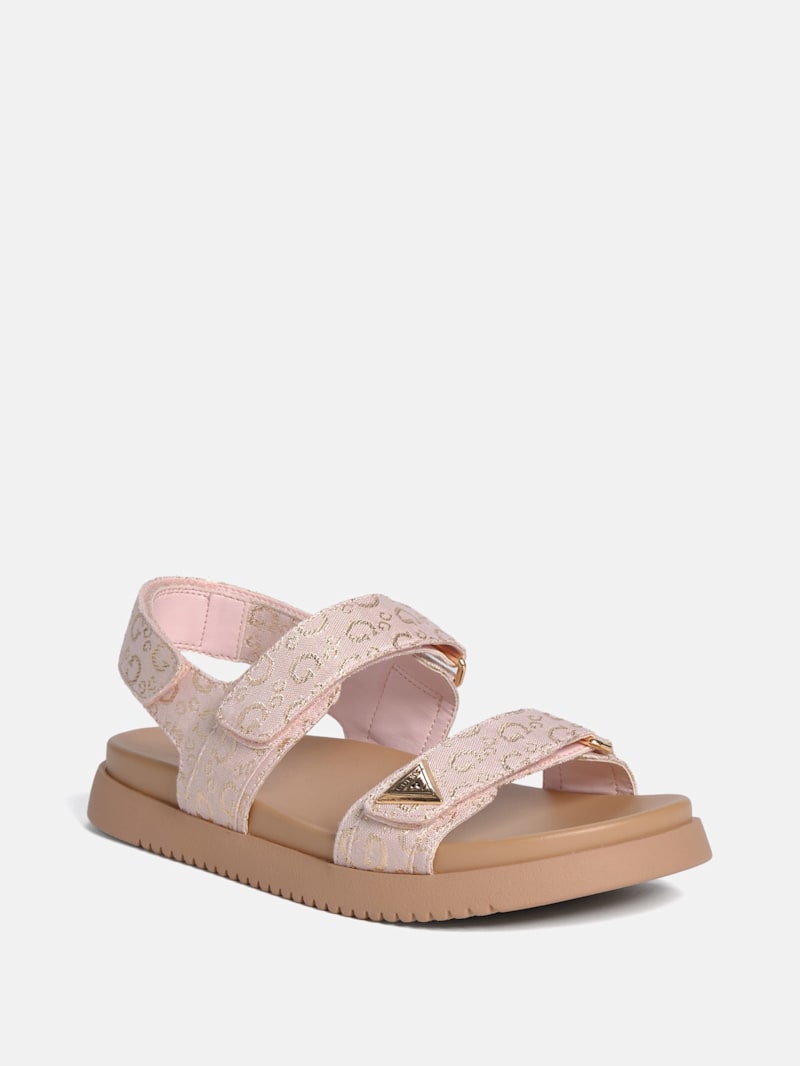 Jimmee Canvas Strap Sandals | GUESS Factory Ca