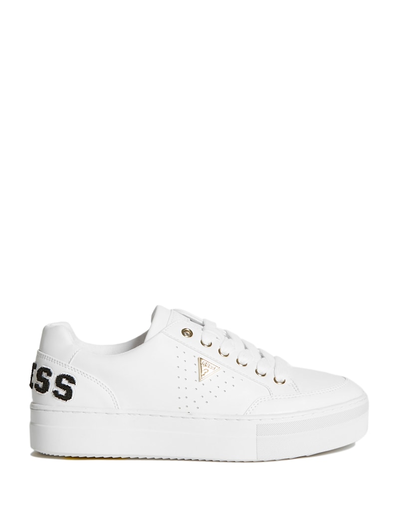 トップス LEWIN / WHITE gadidanoniem Lins Rhinestone Low-Top Sneakers | GUESS Factory