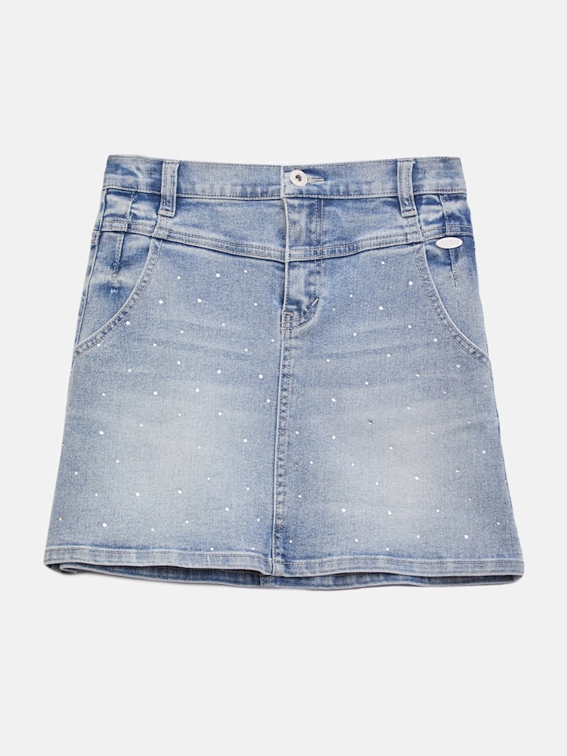 Sparkle Denim Skirt (7-14) | GUESS Factory Ca