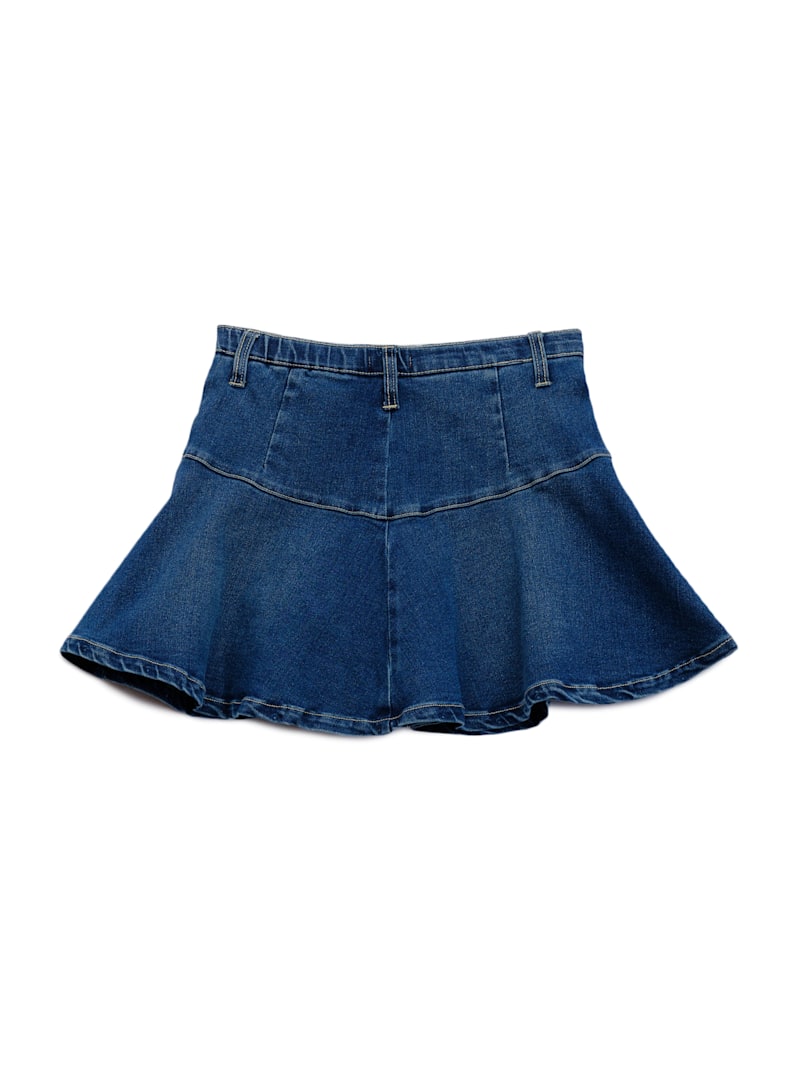 【in a row】Mild mini denim skirt Quin Denim Skirt (7-14) | GUESS Factory