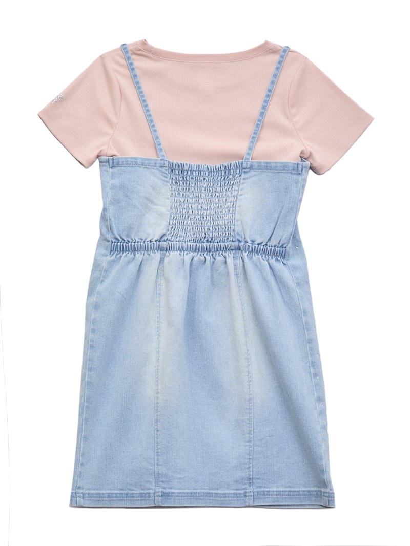 Emma Layered Denim Dress (7-14) | GUESS Factory Ca