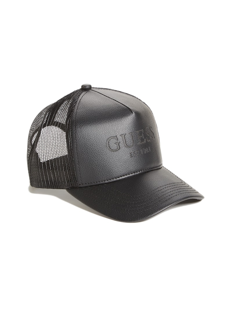 Faux-Leather Trucker Hat | GUESS