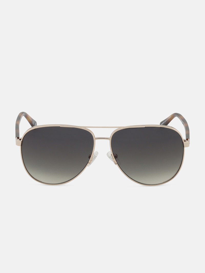 Guess Aviator Sunglasses Black Guess Men Logo Matte Aviator