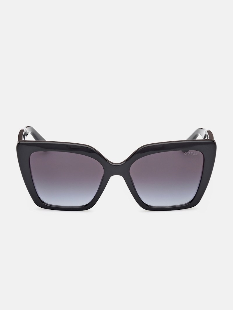 サングラス Guess FW25 Guess - GU00162 - 01B (GU00162 01B) Square Plastic Sunglasses | GUESS
