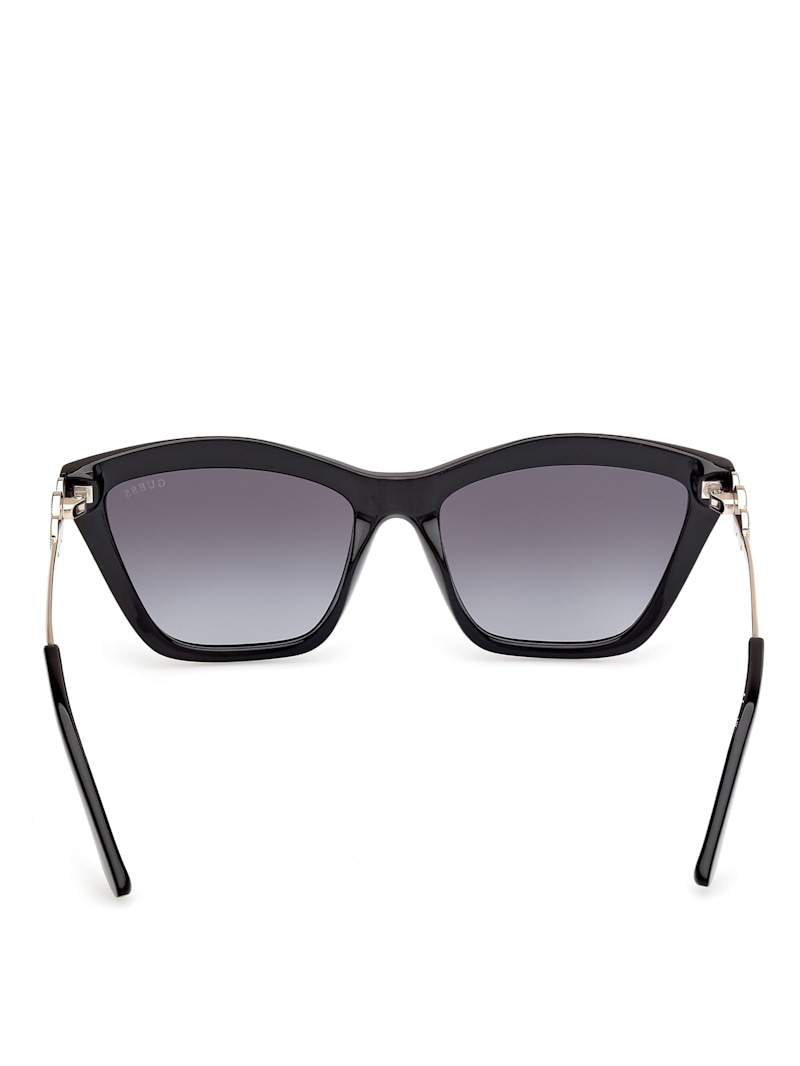 Cat-Eye Signature Plastic Sunglasses | GUESS Canada