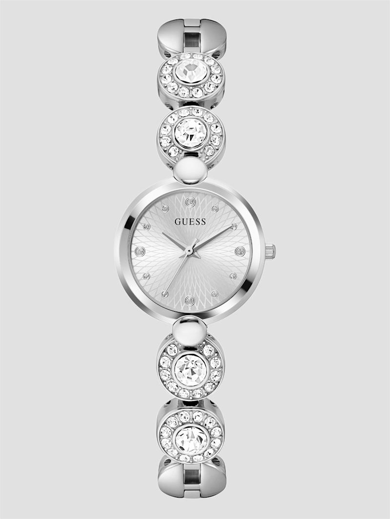 Silver-Tone Analog Watch | GUESS Canada