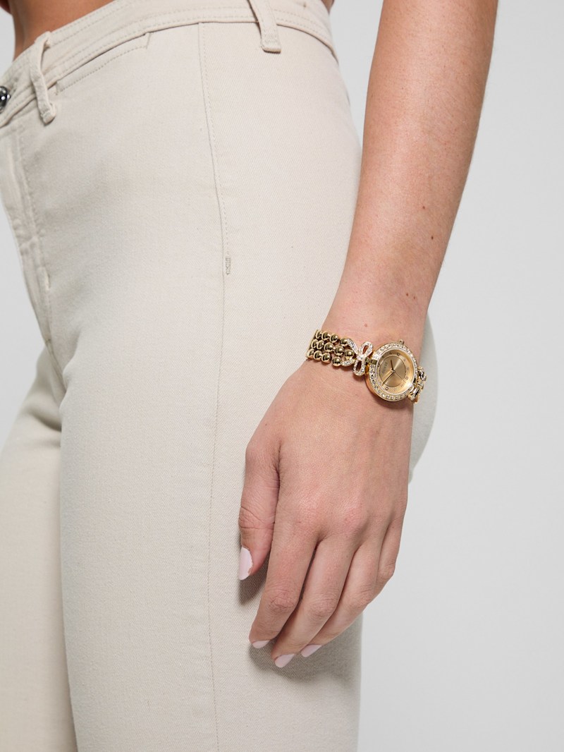 Gold-Tone Analog Watch | GUESS