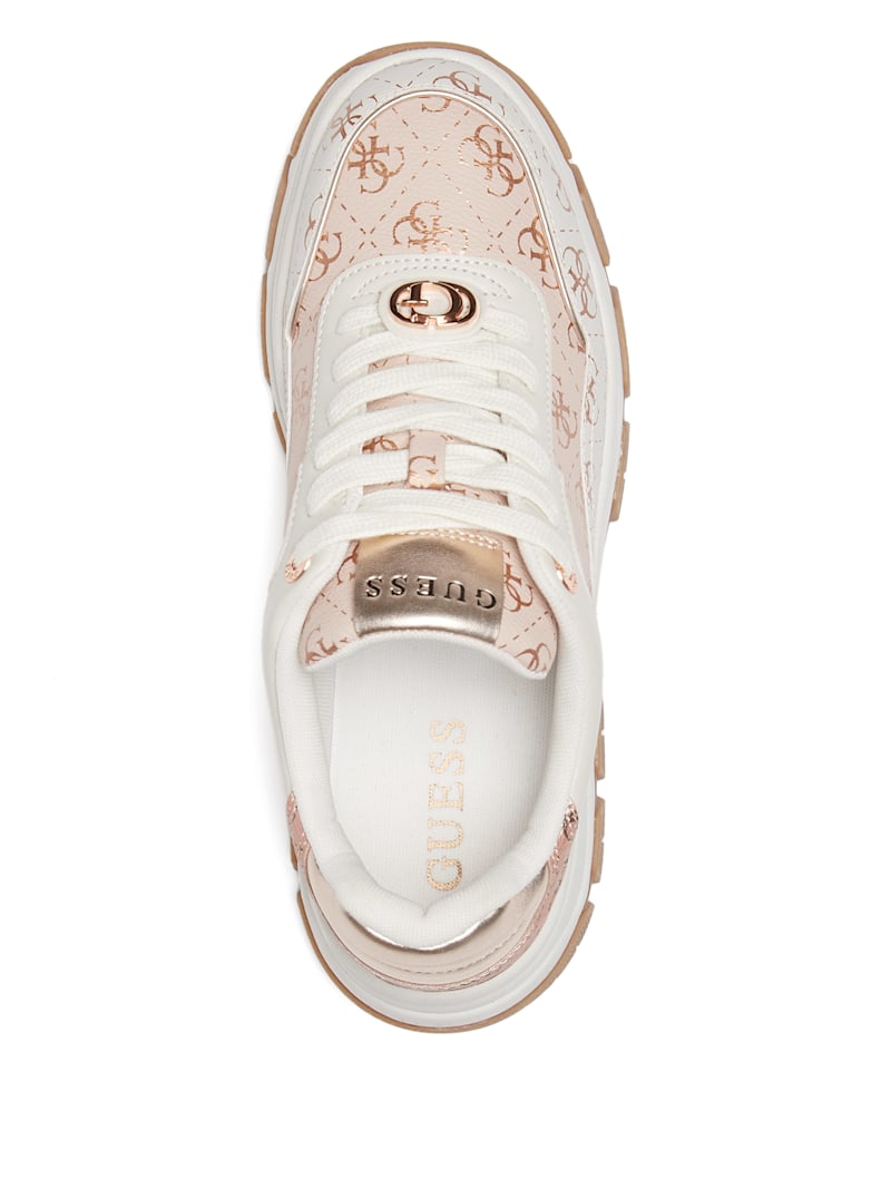 Berrett Metallic Quattro G Jogger Sneakers | GUESS