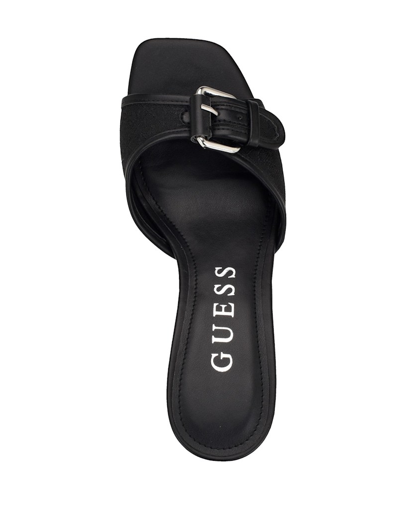 [即発]★[GUESS] DISTA バックルサンダルヒール Dista Buckle Mules | GUESS