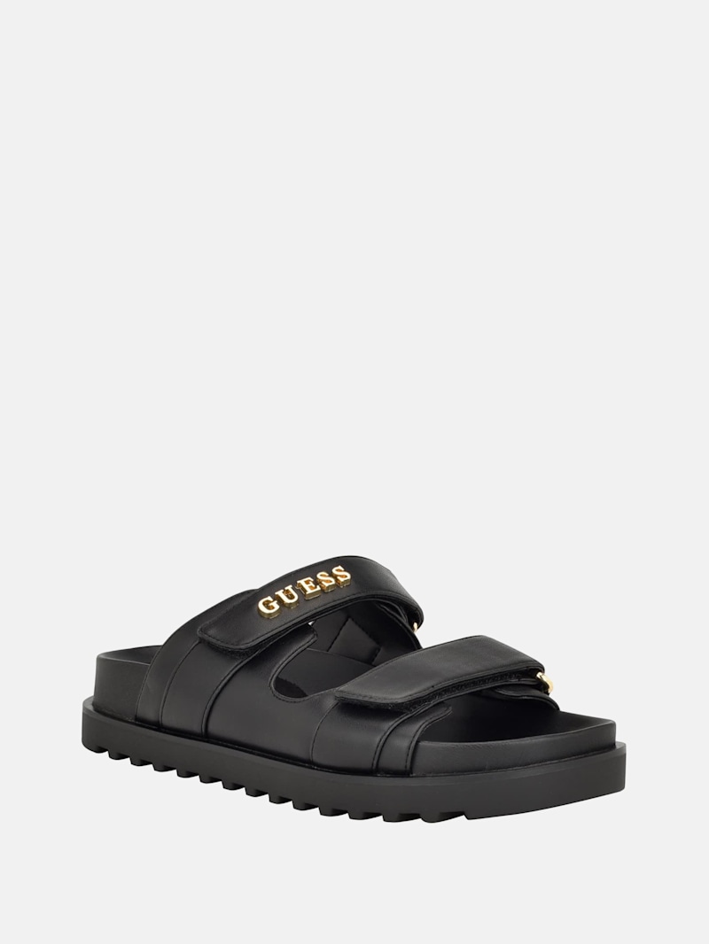 Fabulon Two-Strap Slides | GUESS