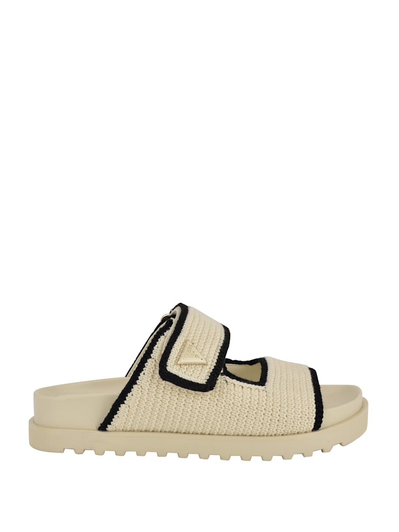 Fadenna Two-Strap Crochet Sandals | GUESS Factory