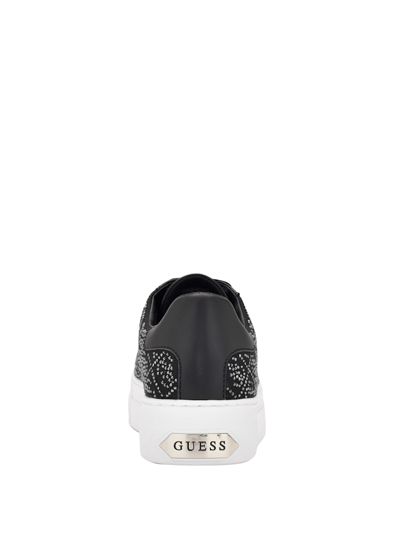non♪ Gelsen Rhinestone Logo Low-Top Sneakers | GUESS Factory