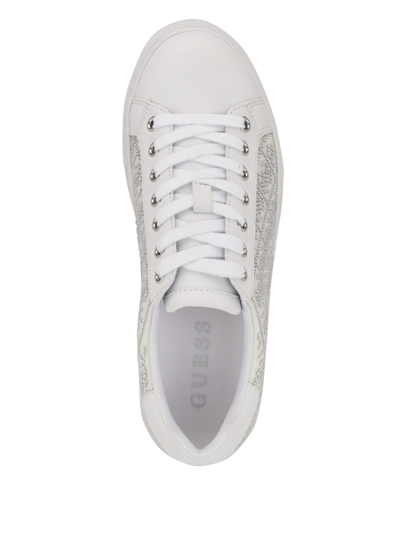 Gelsen Rhinestone Logo Low-Top Sneakers | GUESS