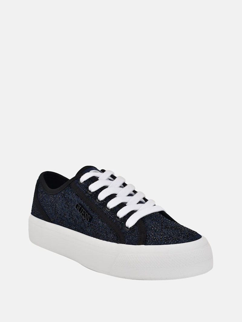 Jelexa Denim Quattro G Low-Top Sneakers | GUESS
