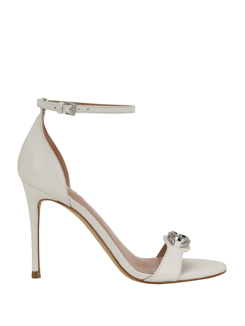 OHGA strap pumps ホワイト　22.5 Amazon.com | YWXYMGE Pearl Wedding Shoes for Bride Block