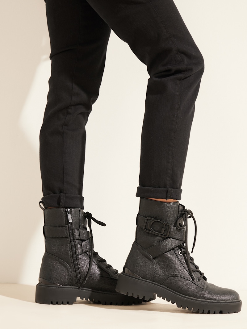 Booties 2025 Guess Boots Sale Orana Combat Booties GUESS Factory