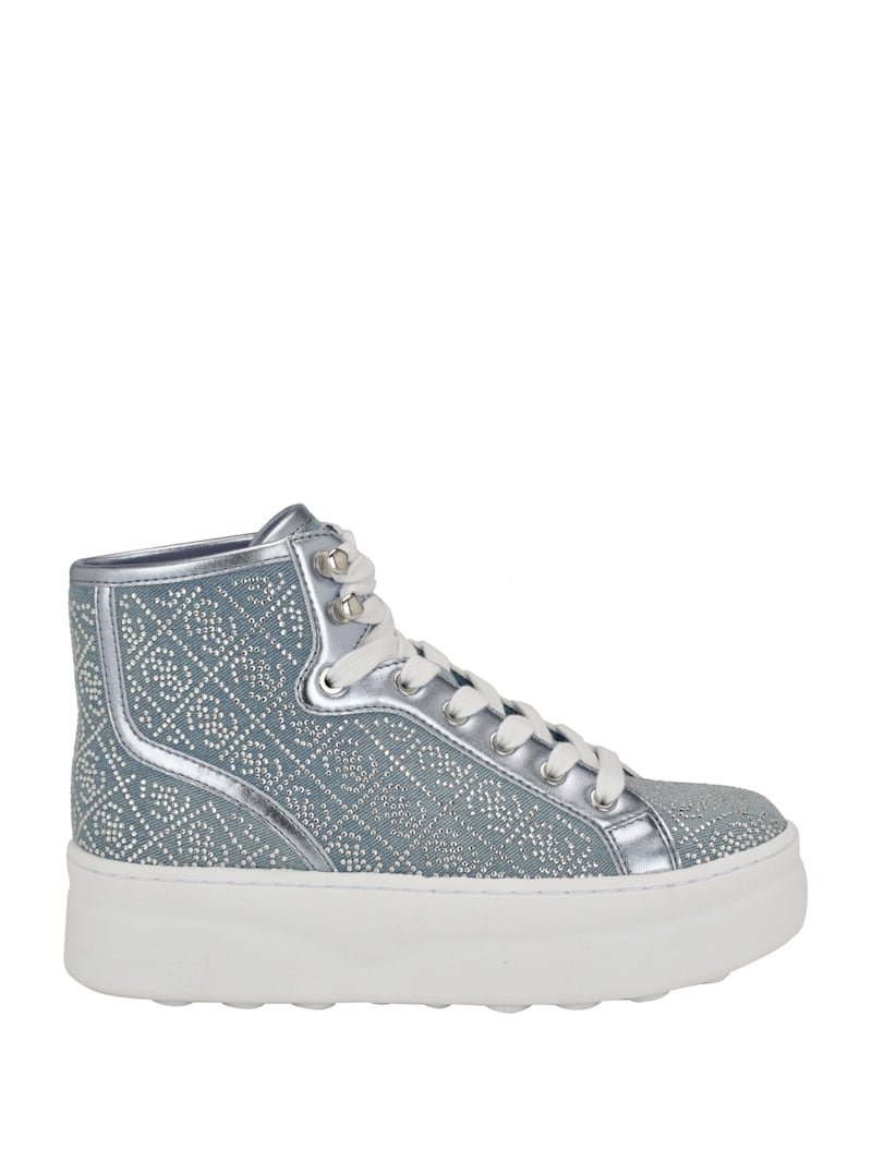 たかし　GS2542L　　GWL2 Rhinestone Quattro G High-Top Sneakers | GUESS