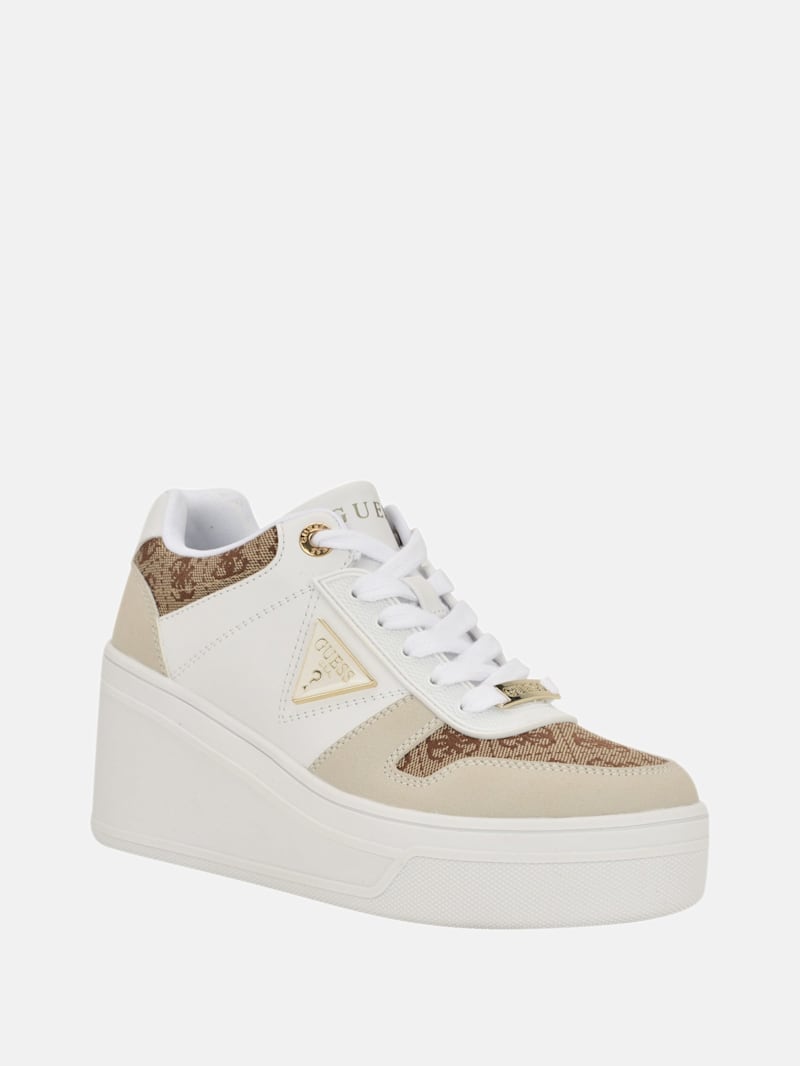Rozinn Lace-Up Platform Wedge Sneakers | GUESS