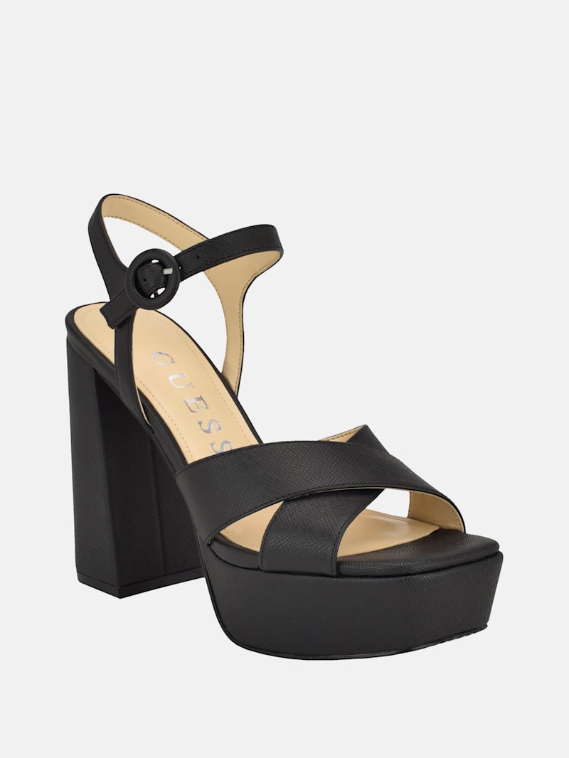 Vallenn Platform Block Heels | GUESS Canada