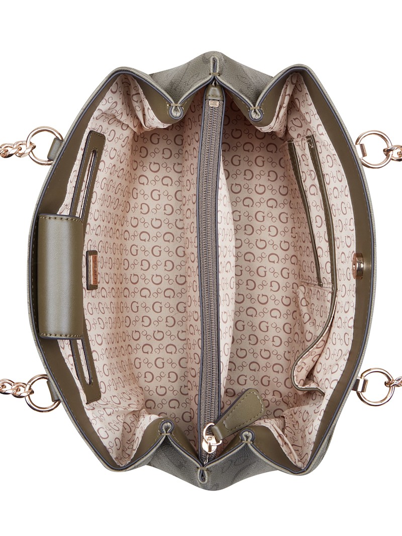 Brecken Logo Satchel | GUESS Factory