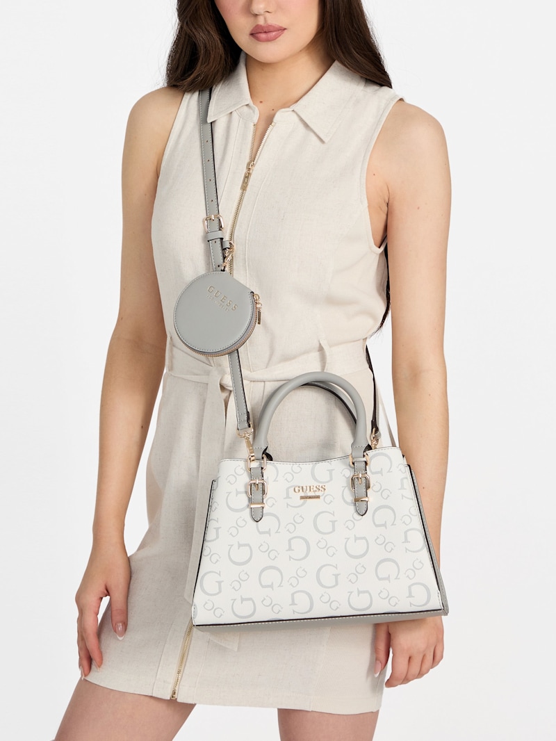 Aengus Logo Satchel | GUESS Factory