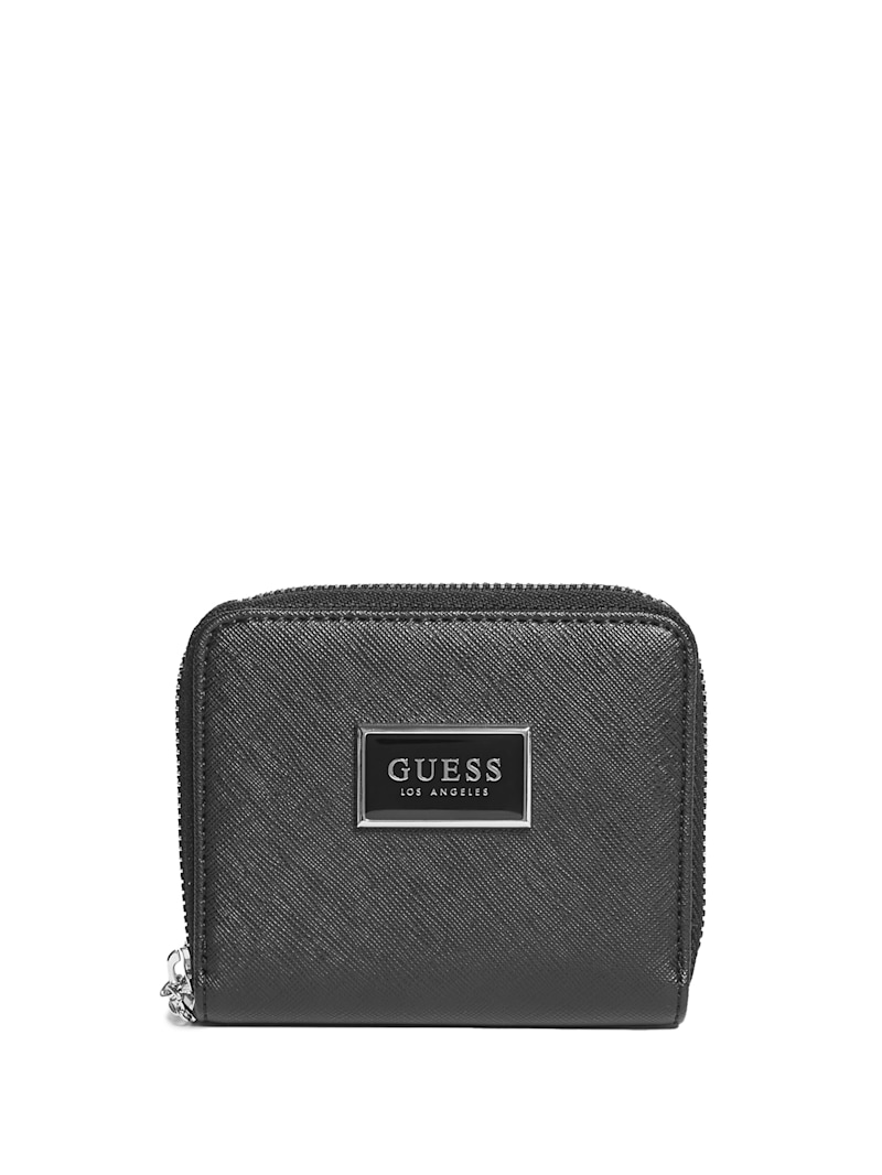 Abree Saffiano Zip-Around Wallet | GUESS Factory