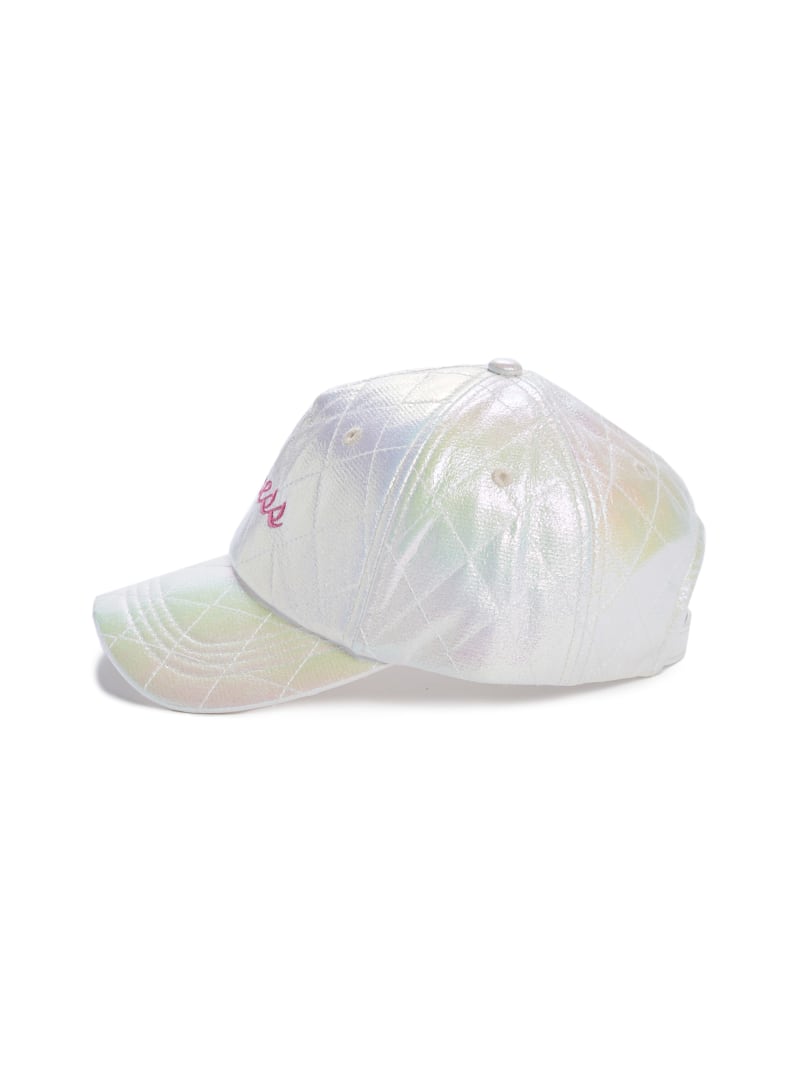 Quilted Iridescent Logo Baseball Hat | GUESS Factory