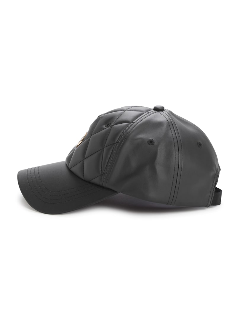 Quilted Faux-Leather Baseball Hat | GUESS Factory Ca