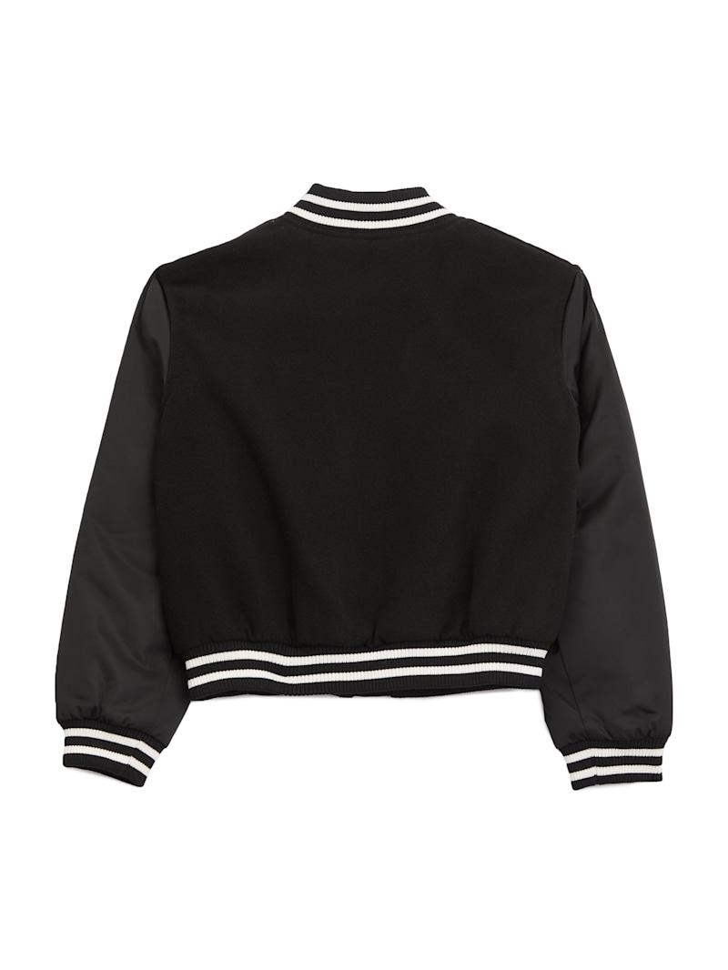 Ella Cropped Varsity Jacket (7-14) | GUESS Factory Ca