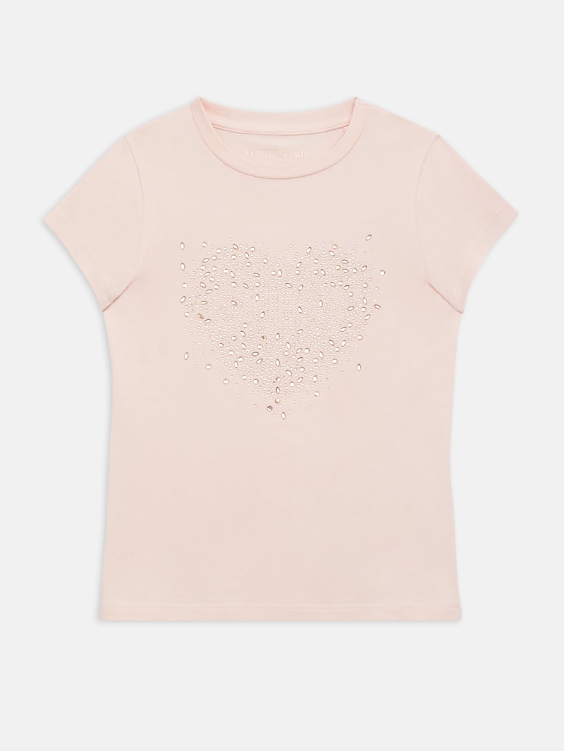 Eco Bibi Glitter Heart Tee (7-14) | GUESS Factory